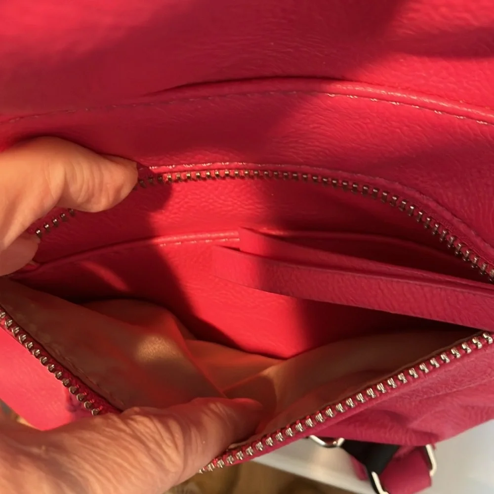 Nine West hot Pink mini Backpack purse - Picture 7 of 9